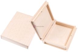 BOX. Drewniane pudełko pamiątkowe z nadrukiem