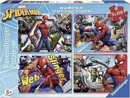 Puzzle dla dzieci 2D: Spider Man zestaw 4x100