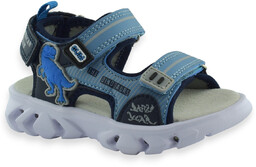 Sandały na rzep dla chłopca z podeszwą LED