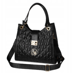 Torebka Damska Shopper Laura Biaggi Pikowana Logo