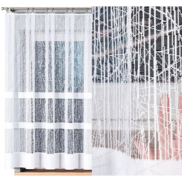 Firana żakardowa Wiktoria 400x160cm prosta (gotowa) z obszyciem