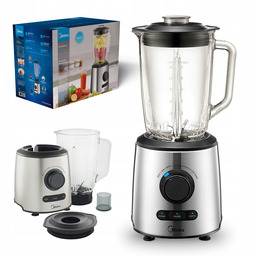 Blender Kielichowy Midea 1000W 1.5L Szklany Regulacja Predkosci
