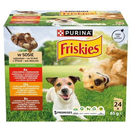 Purina Nestle PURINA FRISKIES Adult Bf&Chkn&Lmb Multipack 24x85g