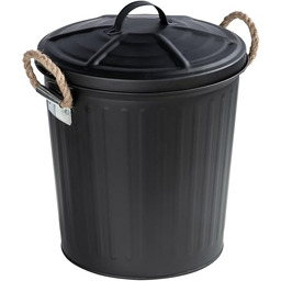 WENKO Kosz na śmieci Gara czarny matowy kosz