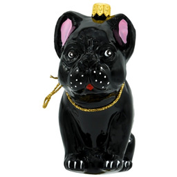 Pakamera Bombka choinkowa: Buldog francuski: czarny