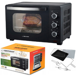 Wolnostojący Piekarnik Elektryczny 25l 1600W Konwekcja Rożen Podwójna