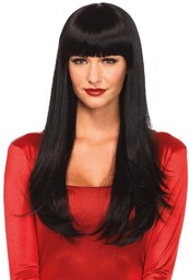 Bangin'' long straight wig Black