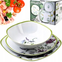 Mondex Zestaw Komplet Serwis Obiadowy Porcelana Lea Soft
