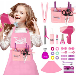 Zestaw Fryzjerski Dla Dzieci 28el Mały Fryzjer Fartuch