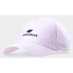 Czapka z daszkiem strapback uniseks 4F 4FWSS24ACABU266-56S Różowy