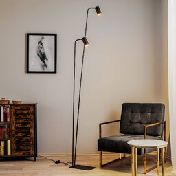 Nowodvorski Lighting Lampa stojąca Mono II, 2-punktowa, czarna/złota