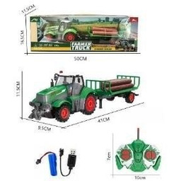 Traktor R/C z przyczepą do przewożenia drewna 1:24