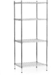 FORGAST Regał magazynowy ze stali chromowanej 61x61x180 cm