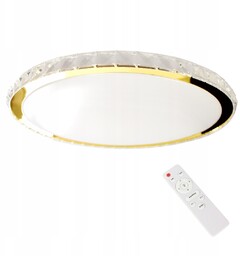 Layla plafon z pilotem 1xLED D50/66W złoty Milagro