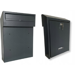 Dwustronna skrzynka na listy pocztowa przelotowa na ogrodzenie