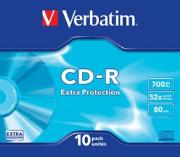 Płyta Verbatim CD-R 700MB x52 Slim Case 10