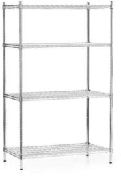FORGAST Regał magazynowy ze stali chromowanej 91x61x180 cm