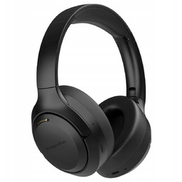 Słuchawki bezprzewodowe nauszne składane z Anc bluetooth czarne