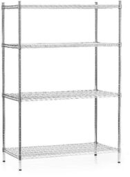 FORGAST Regał magazynowy ze stali chromowanej 106x61x180 cm