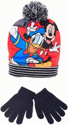 Zestaw czapka i rękawiczki dla chłopca Myszka Mickey