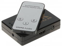 Przełącznik HDMI-SW-3/1-IR-4K