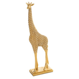 Eurofirany Figurka dekoracyjna Senti 03 12x6x34 Żyrafa złota