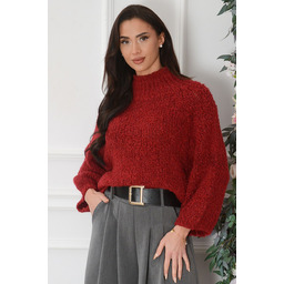 Sweter oversize reglan bukla bordo Duffy