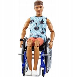 Barbie Fashionistas Ken na wózku inwalidzkim Mattel