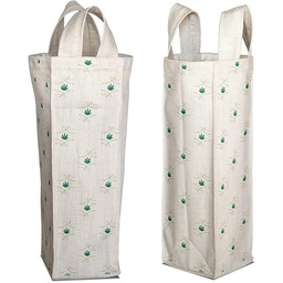 Bonamaison Bawełniana torba na wino z nadrukiem cyfrowym,