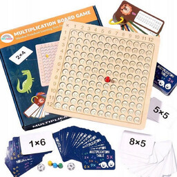 Tabliczka mnożenia Gra logiczna edukacyjna Świat Matematyki Montessori