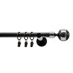 Karnisz kuty 19 mm czarny 160 cm mix