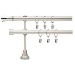 Karnisz podwójny Dunkan 19 mm 160 cm satyna