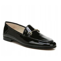 SAM EDELMAN MOKASYNY LAKIEROWANE DAMSKIE CZARNE ZE SKÓRĄ