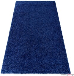 Dywan SOFFI shaggy 5cm granatowy Niebieski, 80x300