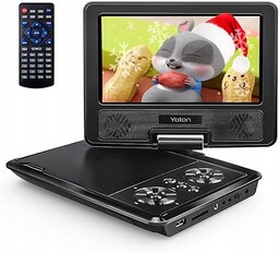 Yoton 9,5" przenośny odtwarzacz DVD dla dzieci obrotowy