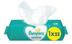 Pampers Sensitive Chusteczki nawilżane, 52szt.
