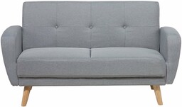Beliani Sofa kanapa z funkcją spania szara