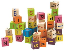 90644 Woody - Kolorowe klocki z literami