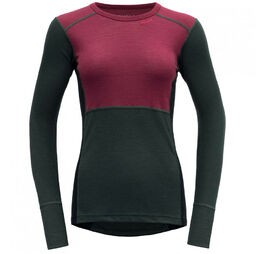 DEVOLD Lauparen Merino 190 Shirt Woman beetroot/woods/ink XS