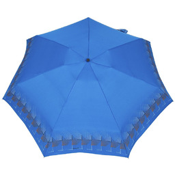 Parasolka damska Mini, 4-sekcyjna manualna niebieska