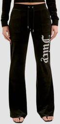 JUICY COUTURE Czarne damskie spodnie dresowe Layla Caviar
