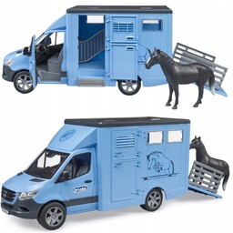 Bruder 02674 Sprinter do przewozu koni Mercedes