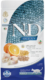 Farmina N&D Ocean Adult, dorsz ze zdrowymi zbożami