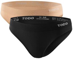 Todo Active 2PACK majtki damskie SoftTouch z wełną