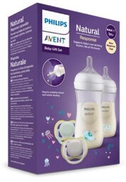 Avent Natural Response Zestaw Baby Gift Butelka antykolkowa