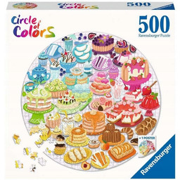 Puzzle do układania Kreatywne ramkowe Desery kolorowe 500