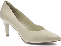 Clasicco Beżowe Czółenka Eleganckie Skórzane Buty