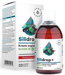 Silidrop+ Krzem Organiczny MMST +Bor, Aura Herbals, 500ml