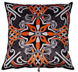 Faro Poszewka dekoracyjna 40x40 Druk 4 Ornamenty szara