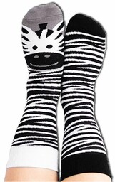 Nanushki Skarpety kolorowe zebra - Lady Zebra Kolor